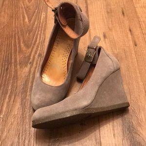 Bama Suede Mary Jane Wedges